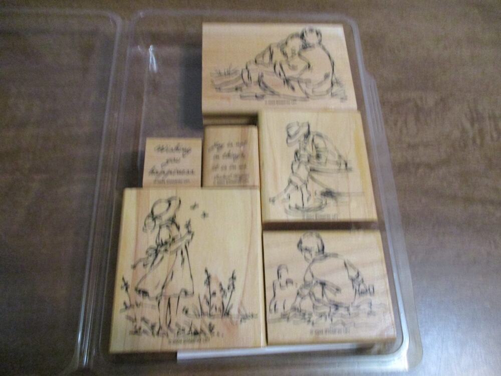STAMPIN UP RUBBER STAMP SET CALM SEA LIGHTHOUSE